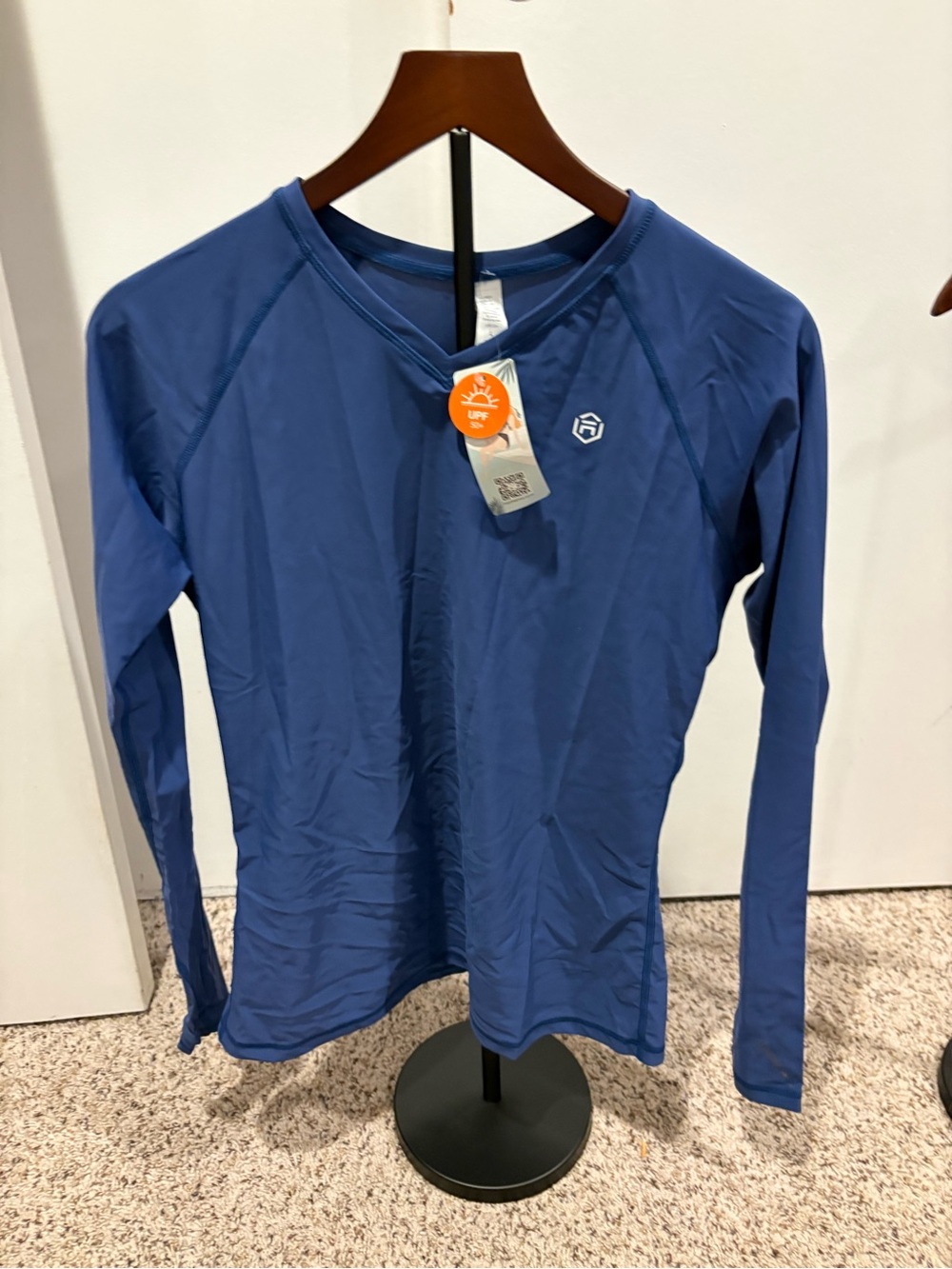 Women’s Long Sleeve Performance UPF 50 Performance Shirt in Slate Blue